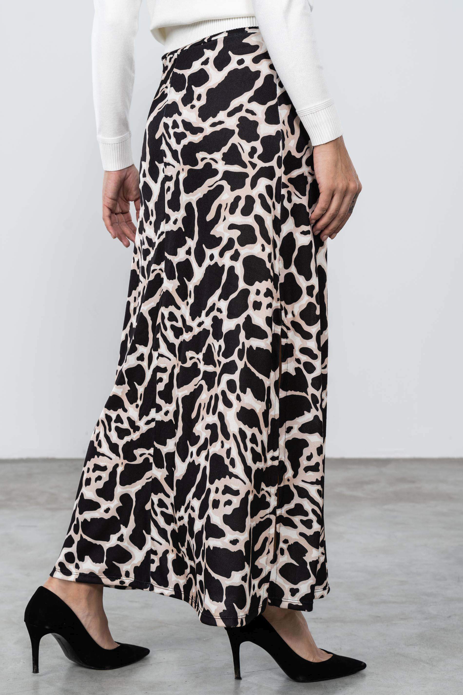 FALDA PUNTO ESTAMPADO MANCHAS