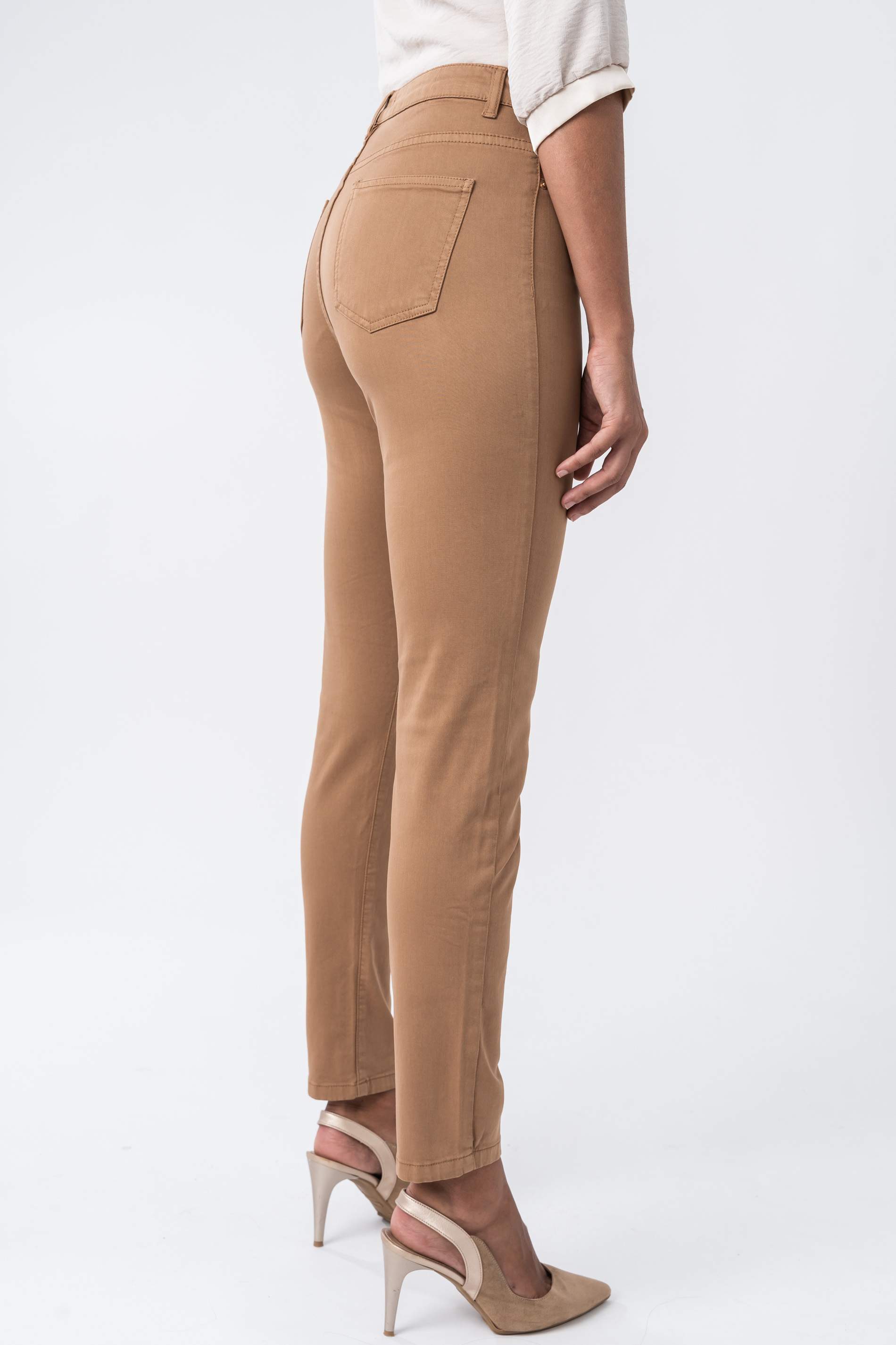 PANTALON 5 BOLSILLOS TOBILLERO CAMEL